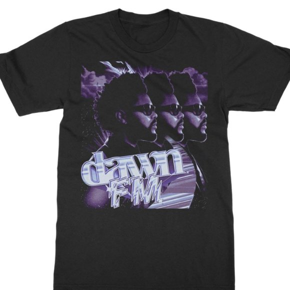 The Weeknd Vintage 90's Aesthetic Graphic T-Shirt, After Hours Dawn FM T-Shirt - Picture 1 of 4